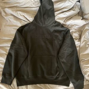 Essentials Fear Of God Off Black Medium Hoodie